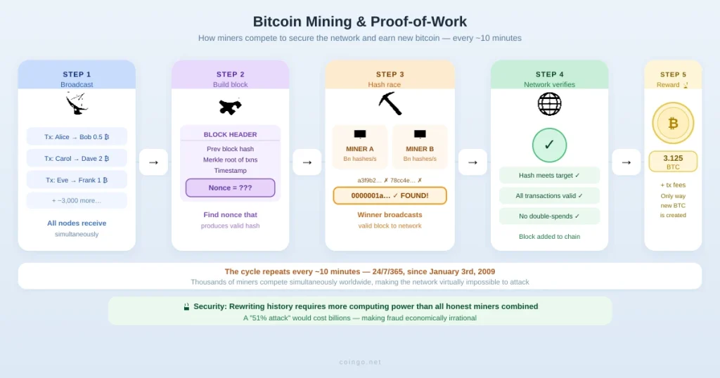 mining proof of work